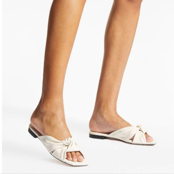 NEW Jimmy Choo Avenue Leather Sandals - Picture 4 of 10